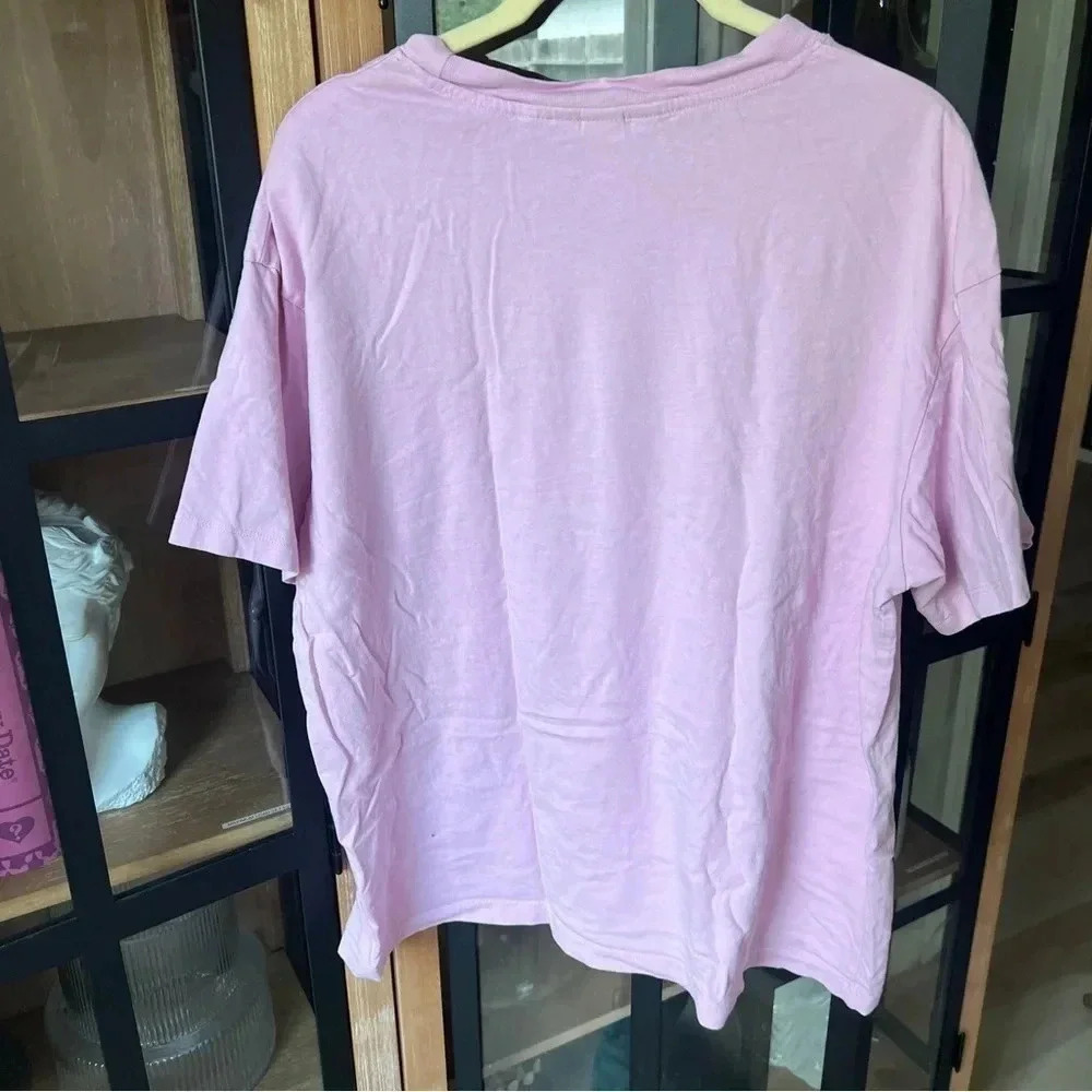 Pink Floyd band tee short sleeve oversized H&M pink graphic tshirt top UO - Picture 6 of 7